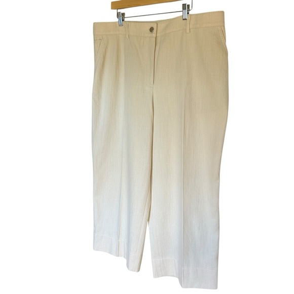 Akris Punto Chiara Crop Wide Leg Trouser Cashew 18 - Picture 5 of 16